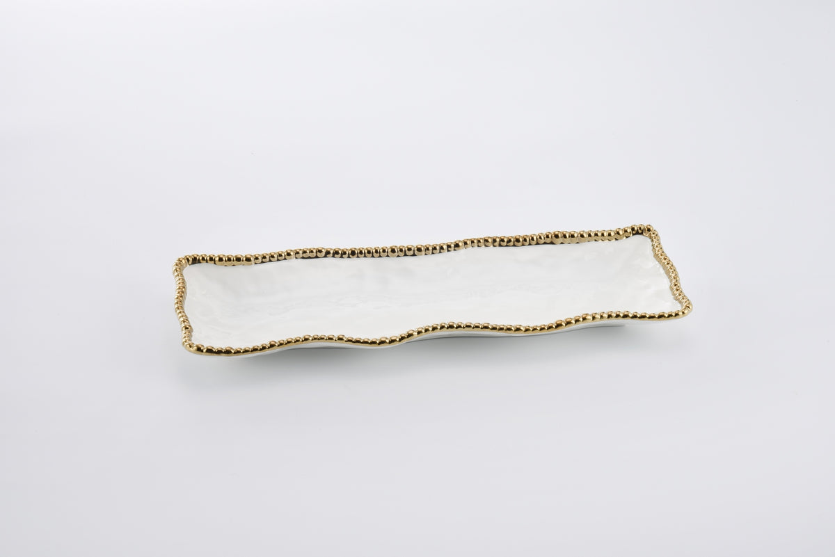 Golden Salerno Rectangular Serving Piece