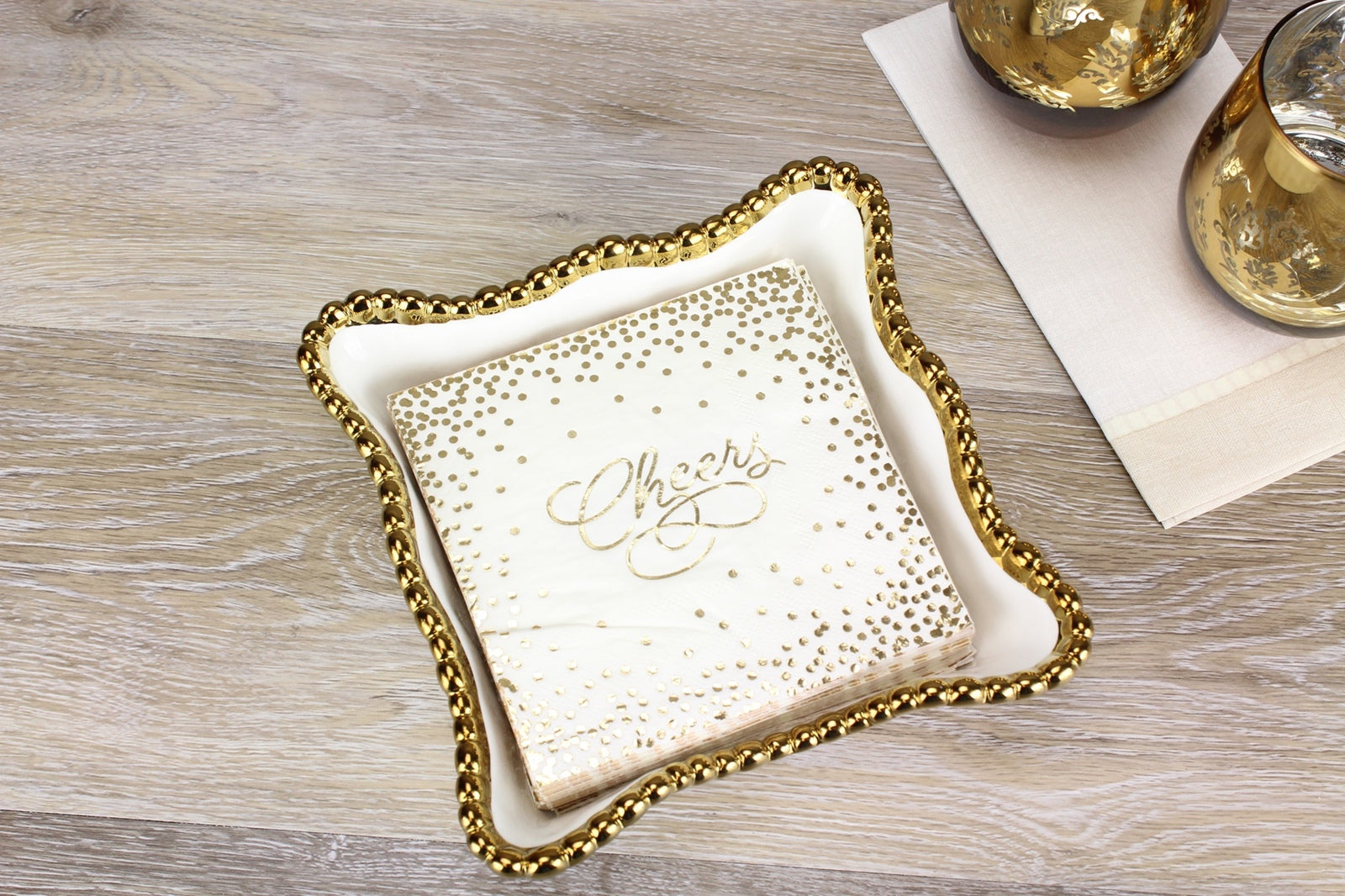 Golden Salerno Luncheon Napkin Holder