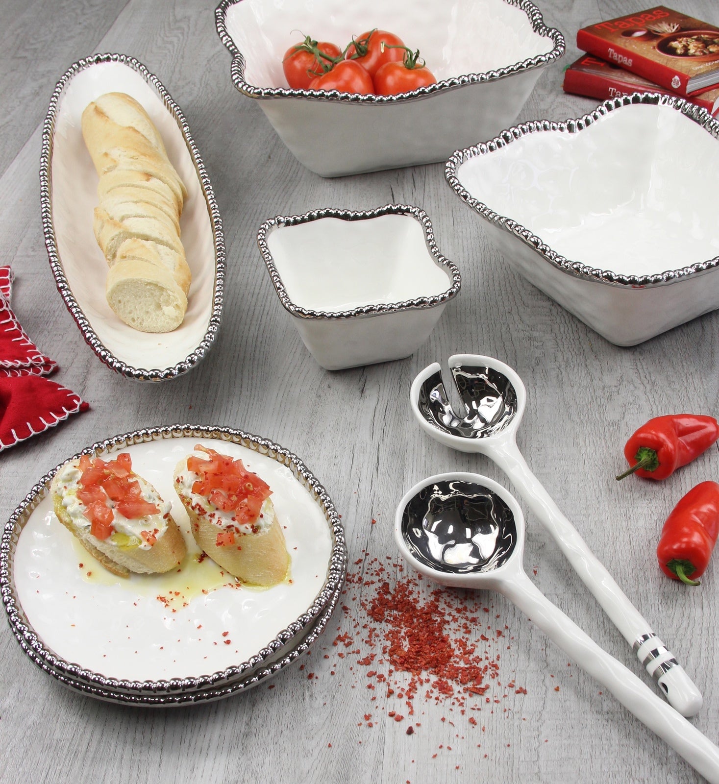 Salerno Square Snack Bowl