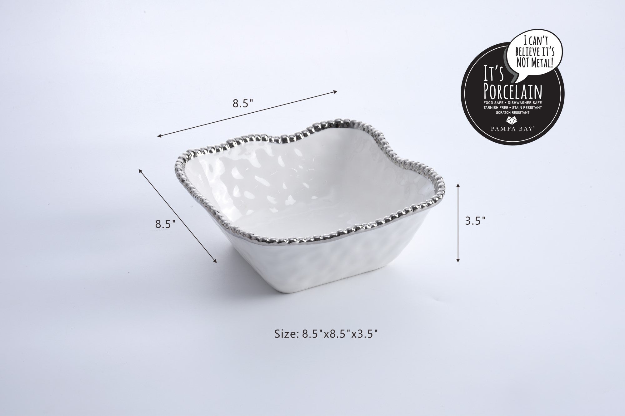 Salerno Medium Square Bowl