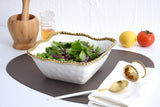 Golden Salerno Medium Square Salad Bowl