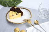 Golden Salerno Round Appetizer/dessert Plate