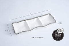 Salerno 3-section Serving Piece