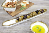 Golden Salerno Olive Serving Dish