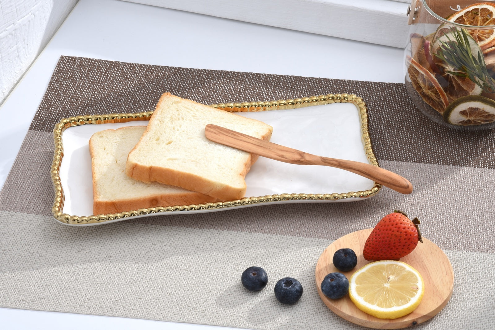 Golden Salerno Small Rectangular Tray