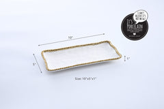 Golden Salerno Small Rectangular Tray