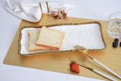 Golden Salerno Medium Rectangular Tray