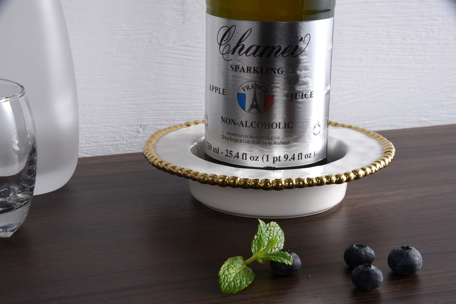 Golden Salerno Wine Bottle Coaster