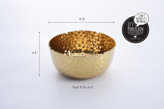 Golden Millennium Large, Gold Round Bowl