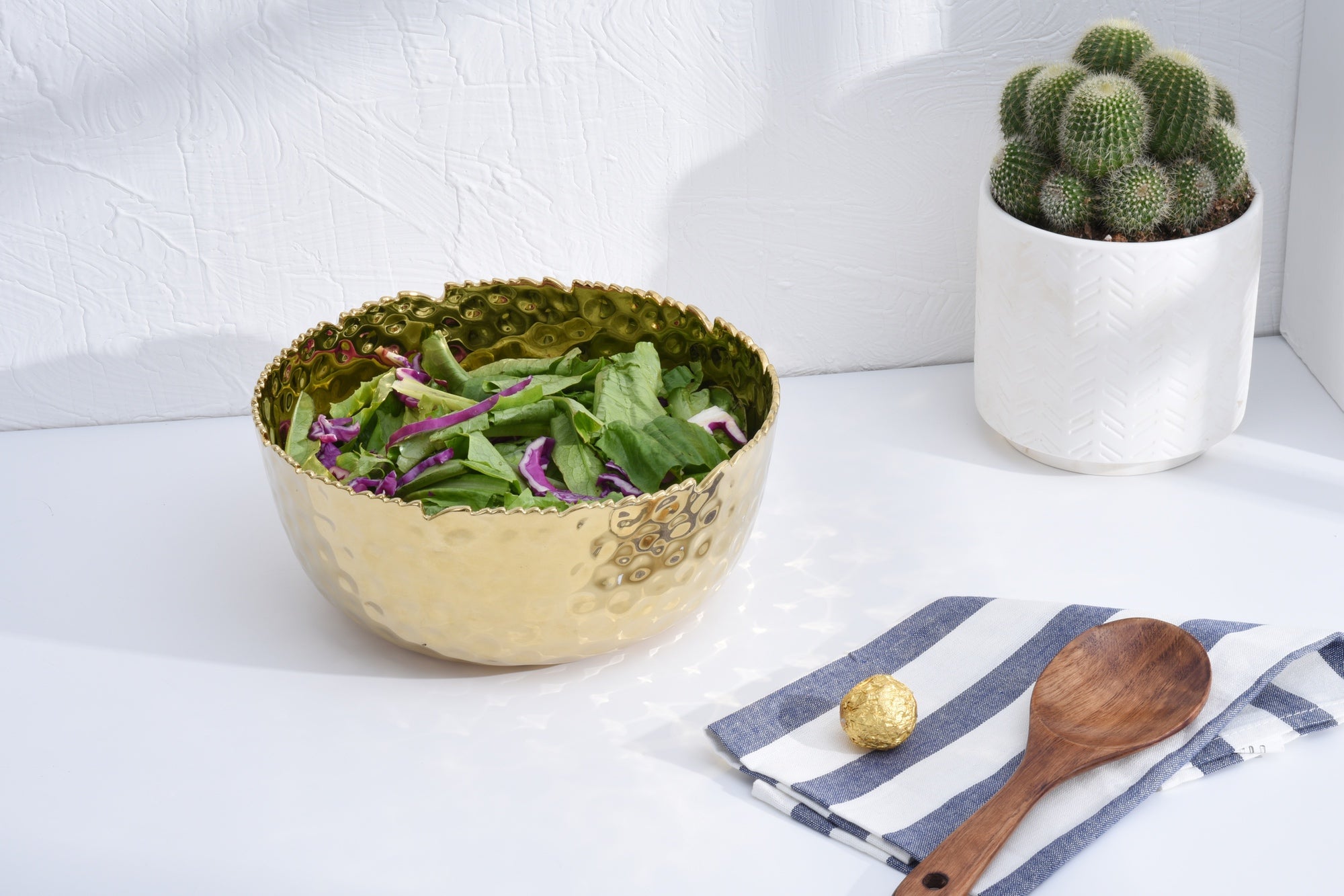Golden Millennium Large, Gold Round Bowl