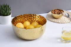Golden Millennium Large, Gold Round Bowl