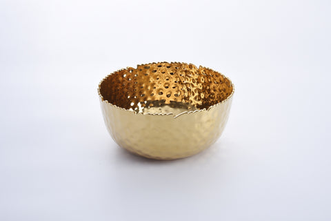 Golden Millennium Large, Gold Round Bowl