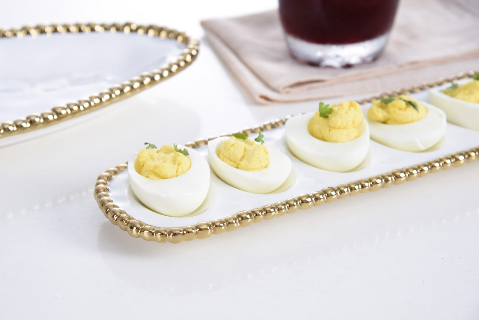 Golden Salerno Deviled Egg Tray