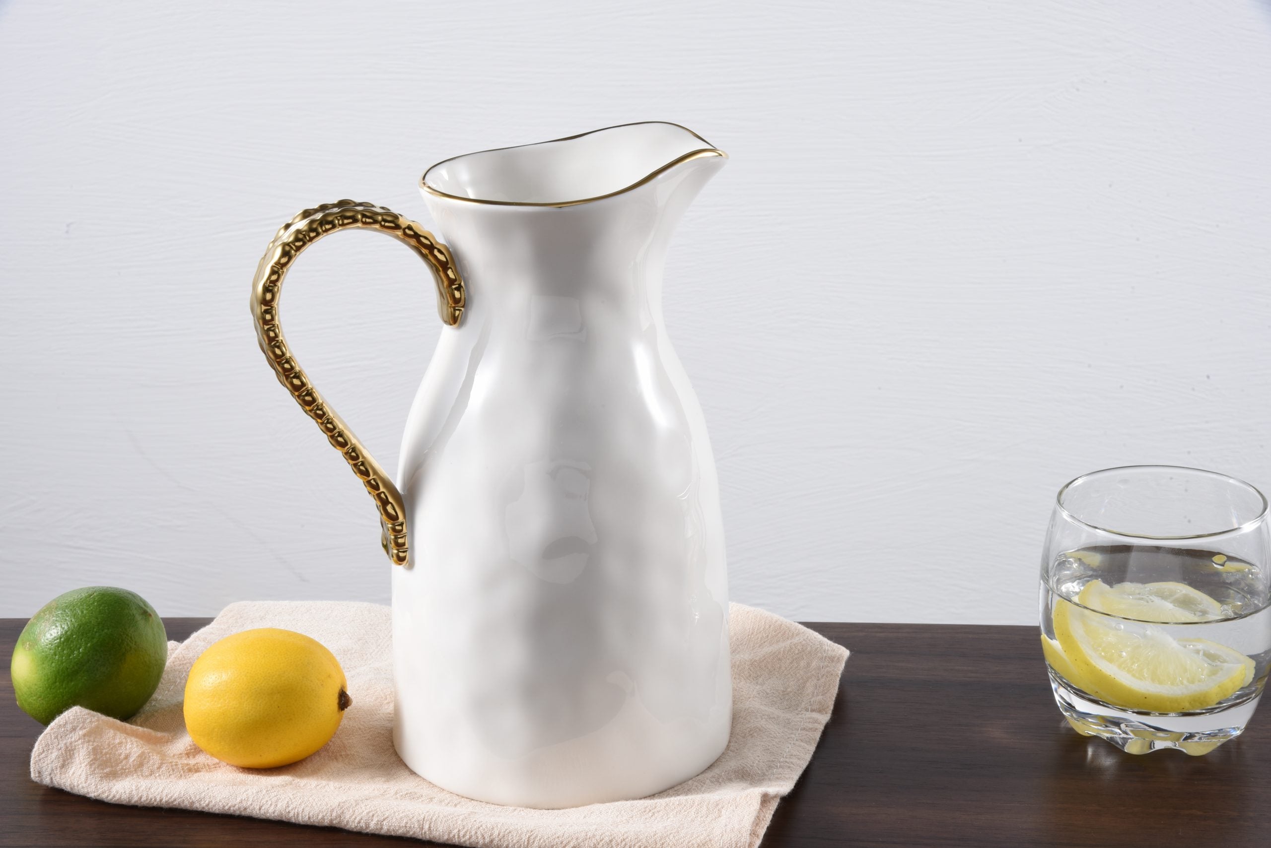 Golden Salerno Water Pitcher