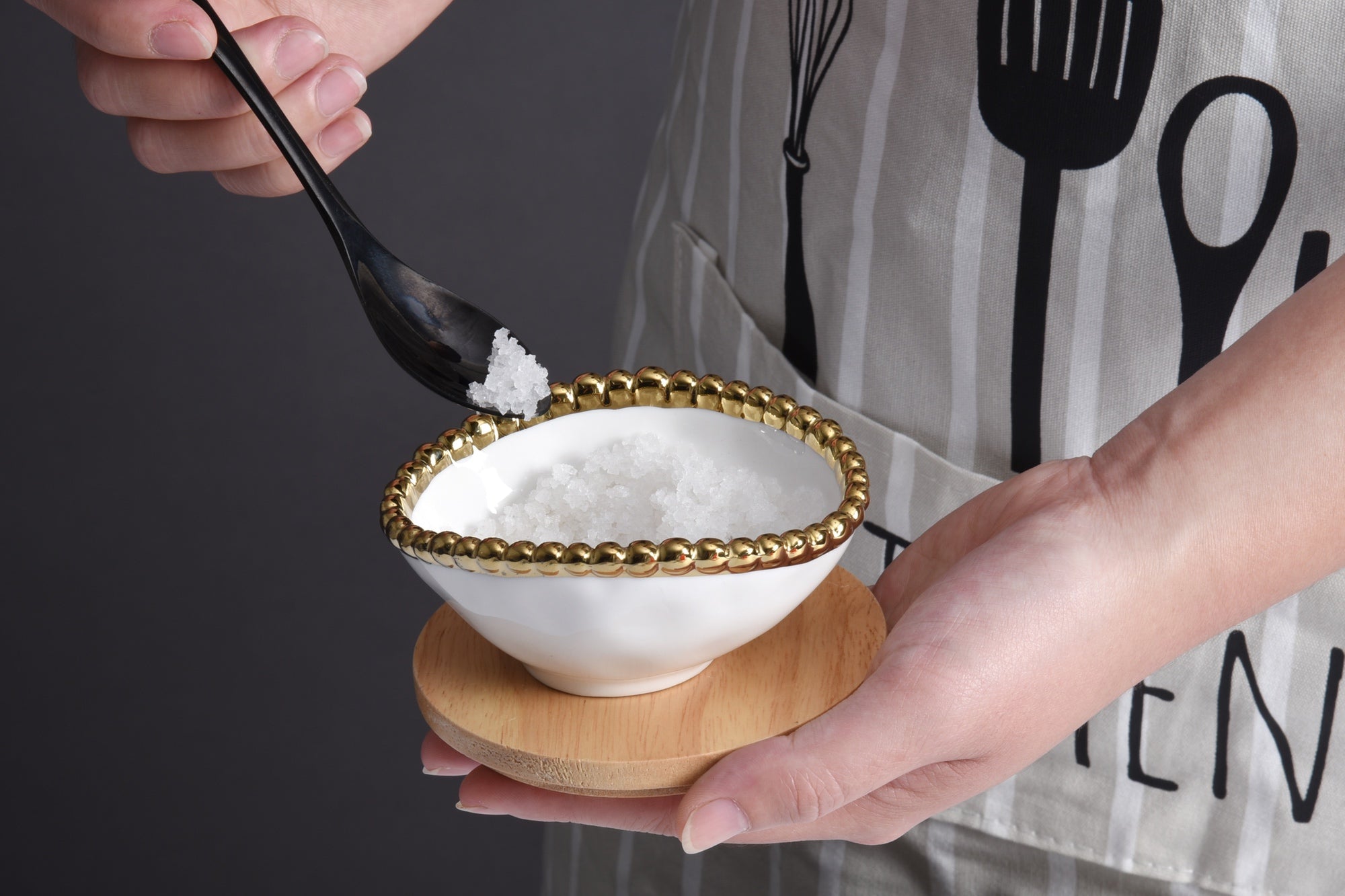 Golden Salerno Oval Condiment Bowl