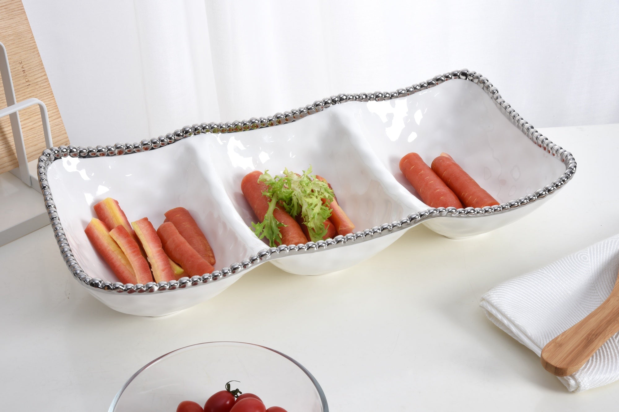 Salerno 3 Section Serving Piece