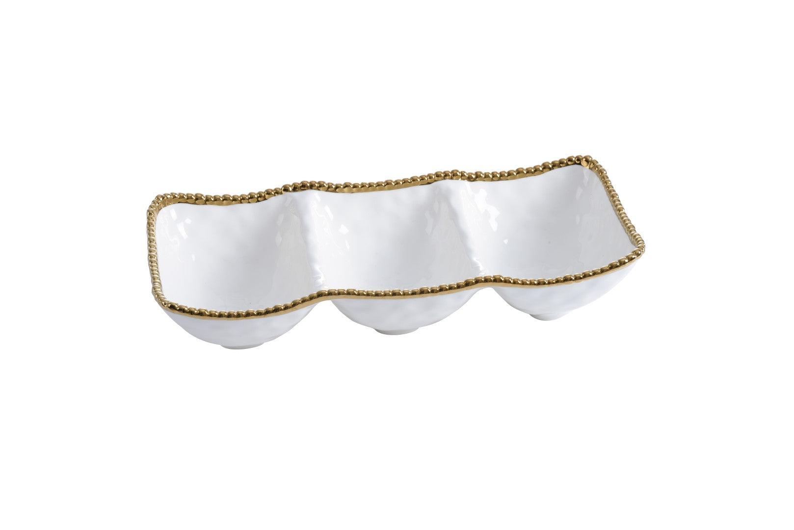 Golden Salerno 3 Section Serving Piece
