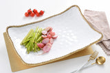 Golden Salerno Rectangular Serving Piece