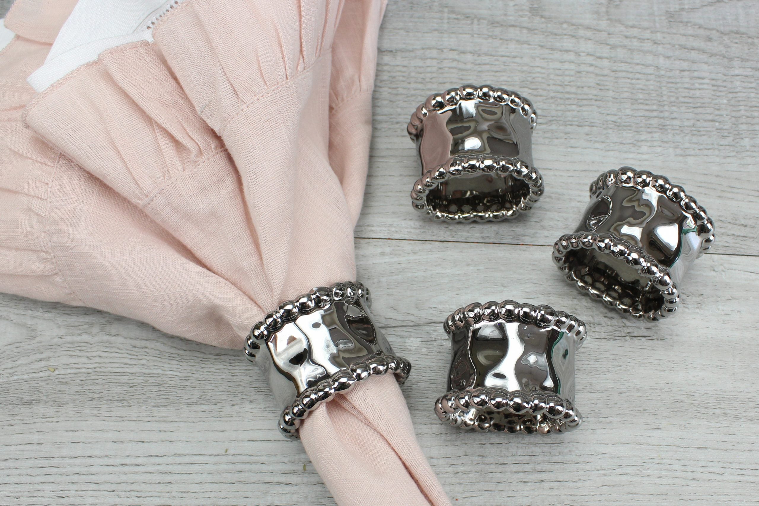 Verona Set Of 4 Napkin Rings