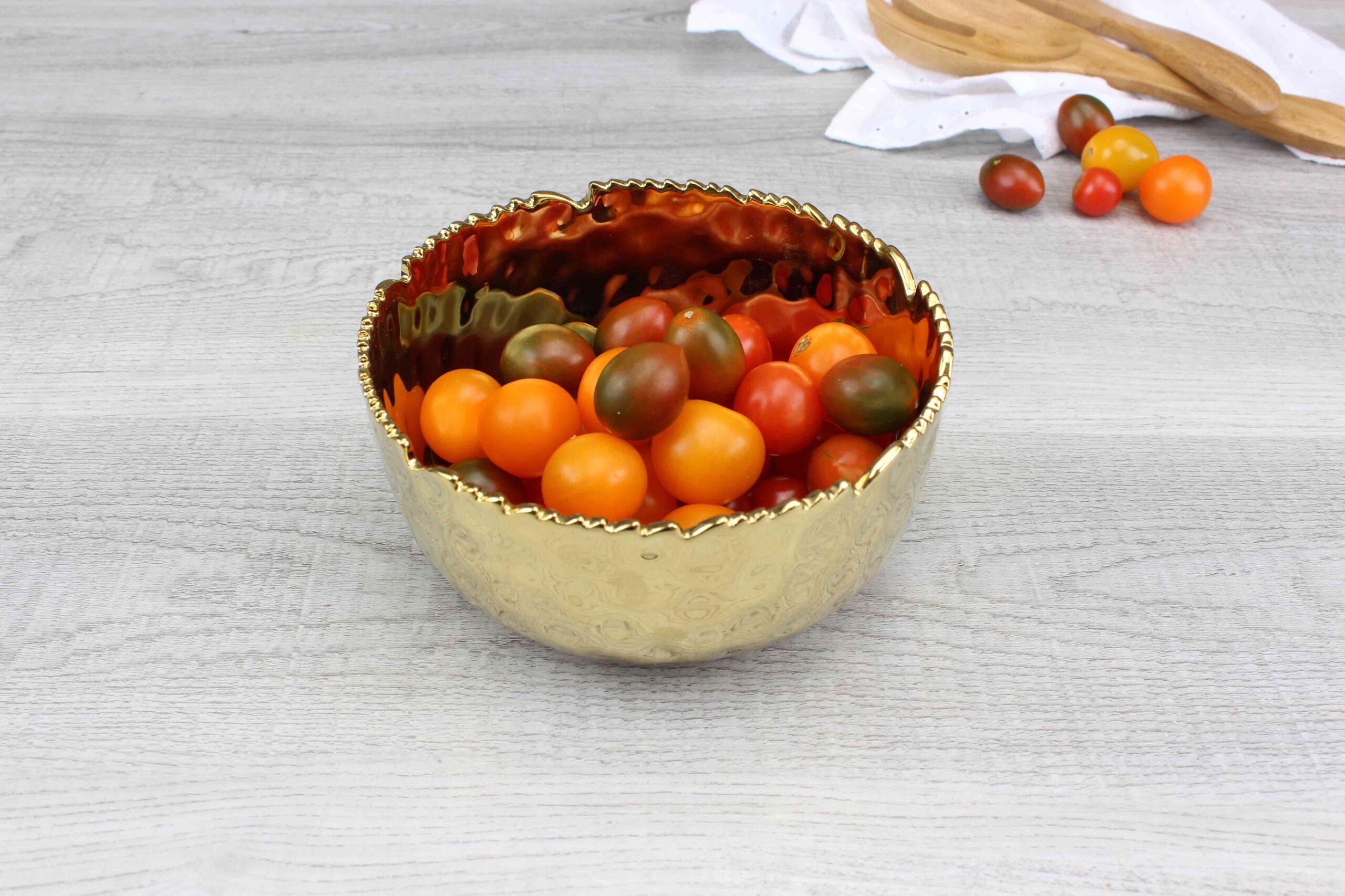 Golden Millennium Medium Round Bowl