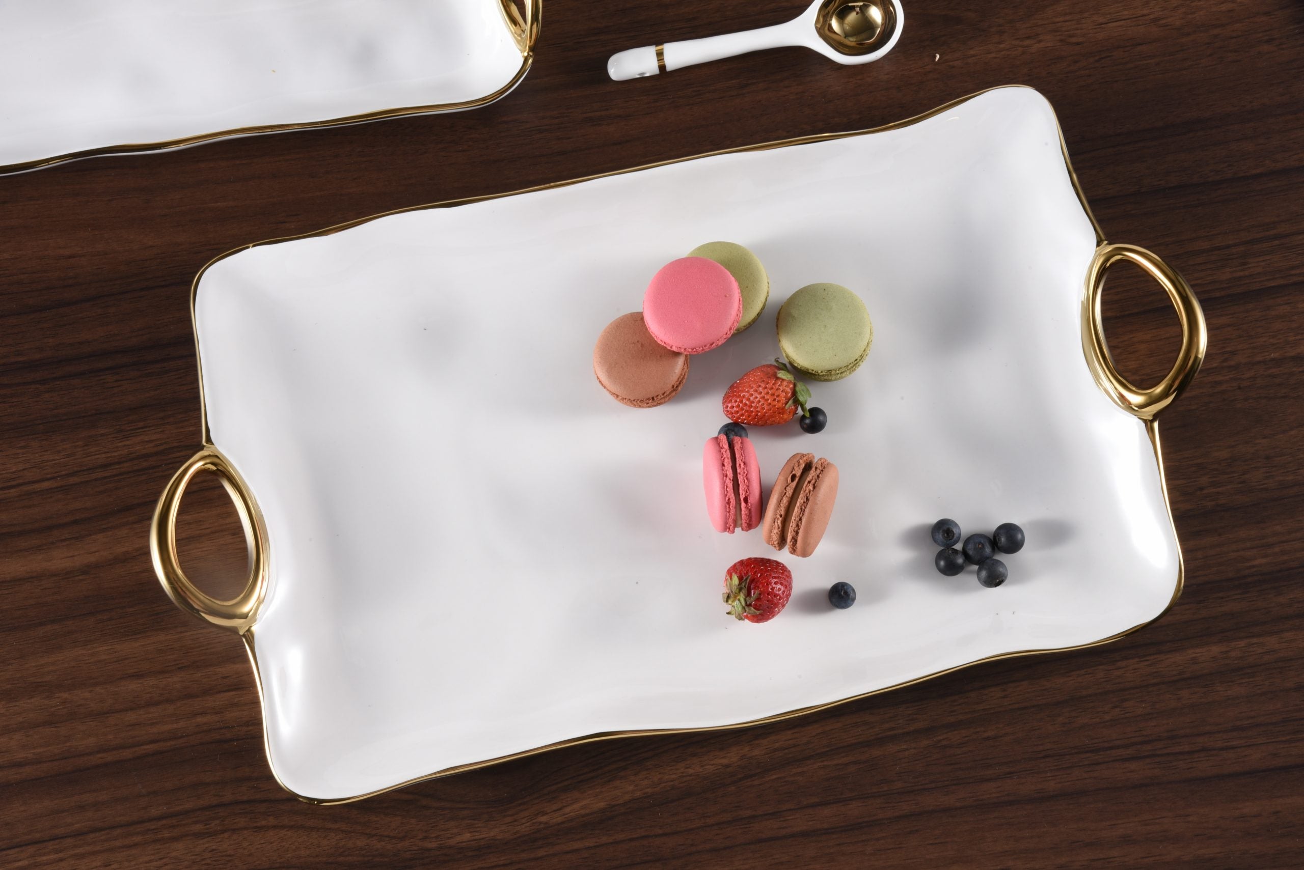 Golden Handles Large Tray