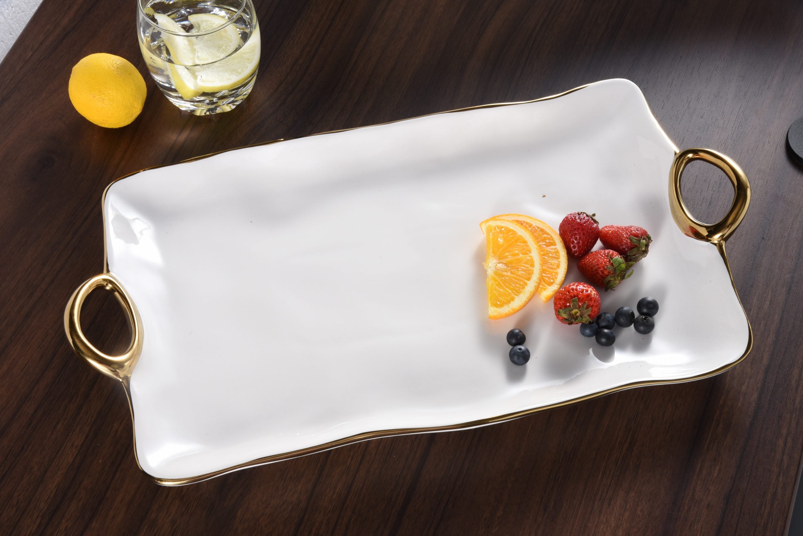 Golden Handles Large Tray