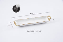 Golden Handles Cracker Tray