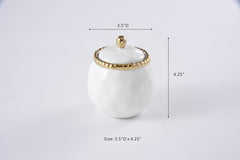 Golden Salerno Covered Sugar Bowl