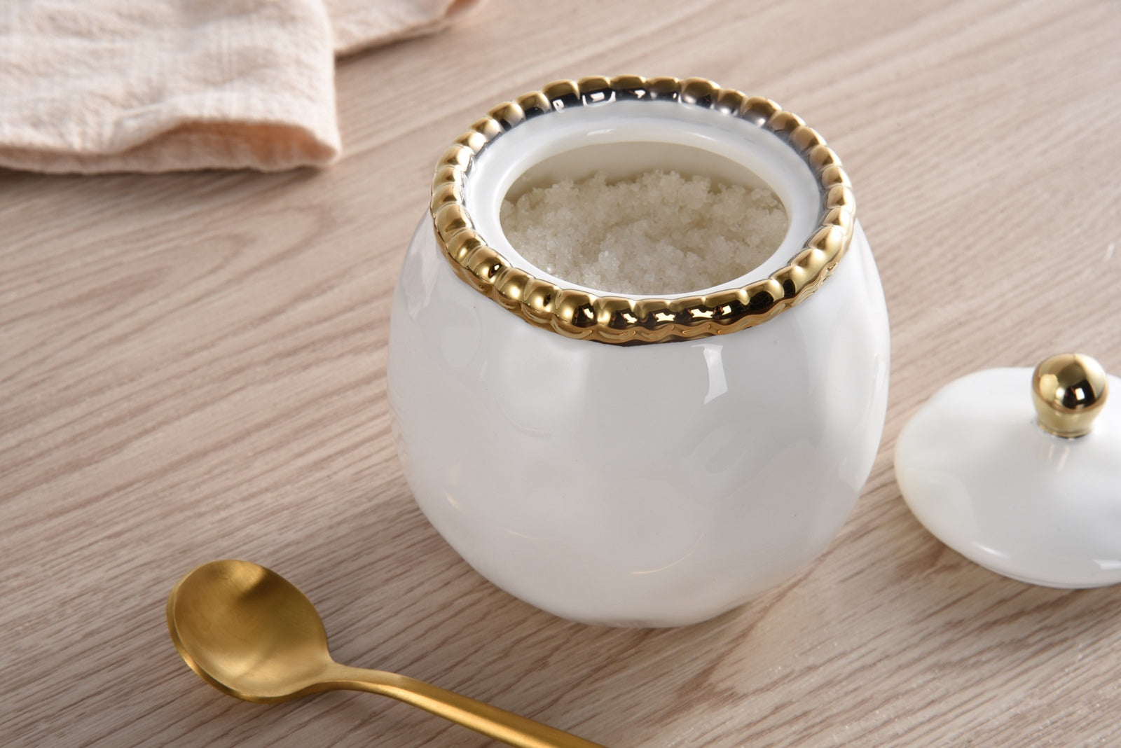 Golden Salerno Covered Sugar Bowl