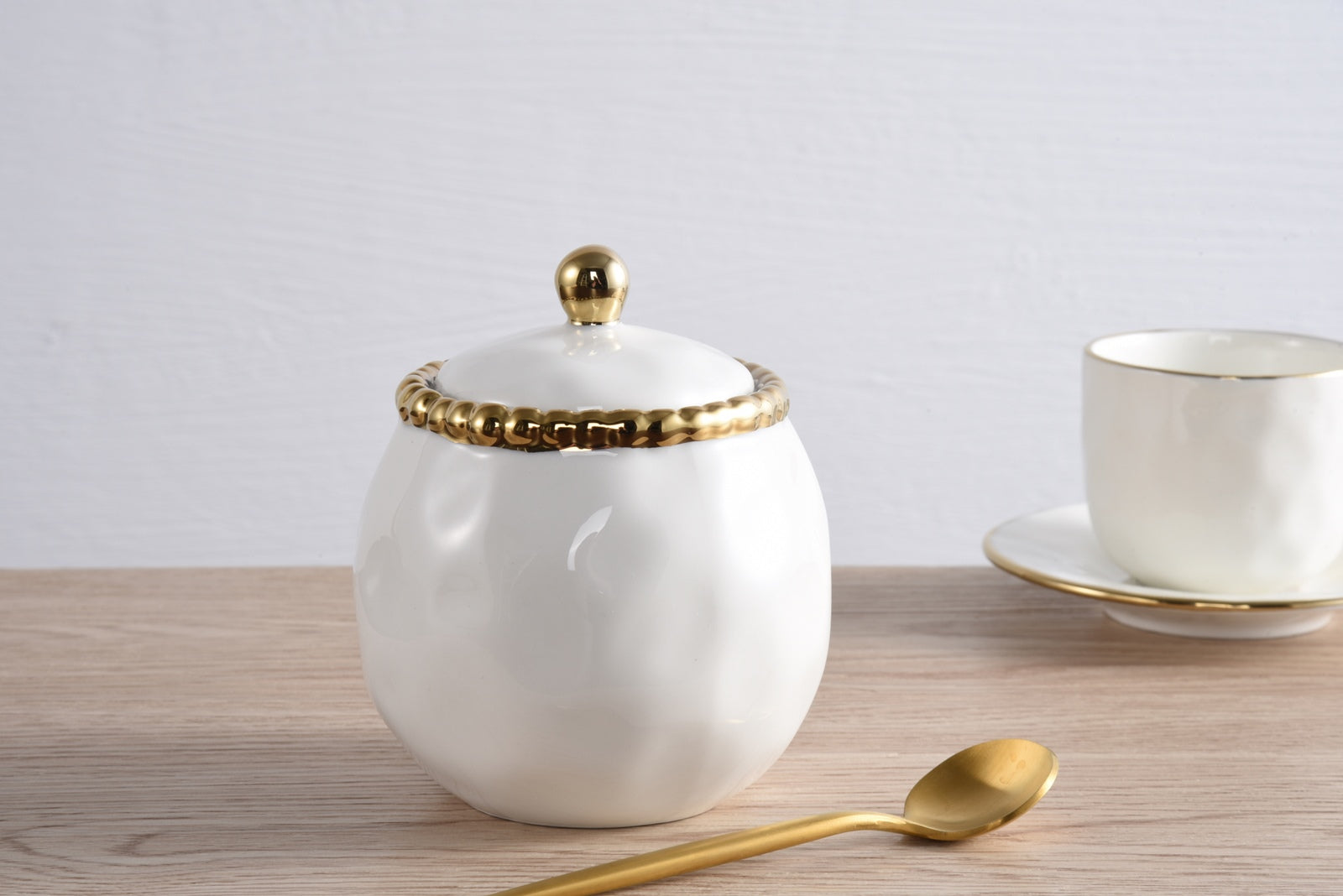 Golden Salerno Covered Sugar Bowl