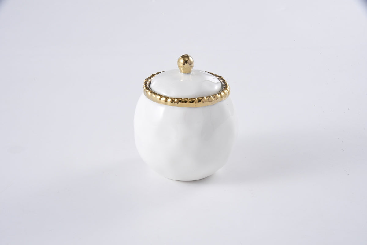 Golden Salerno Covered Sugar Bowl