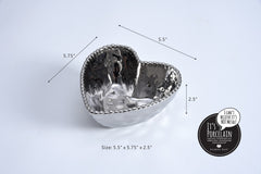 Love Is In The Air Heart Bowl, Silver