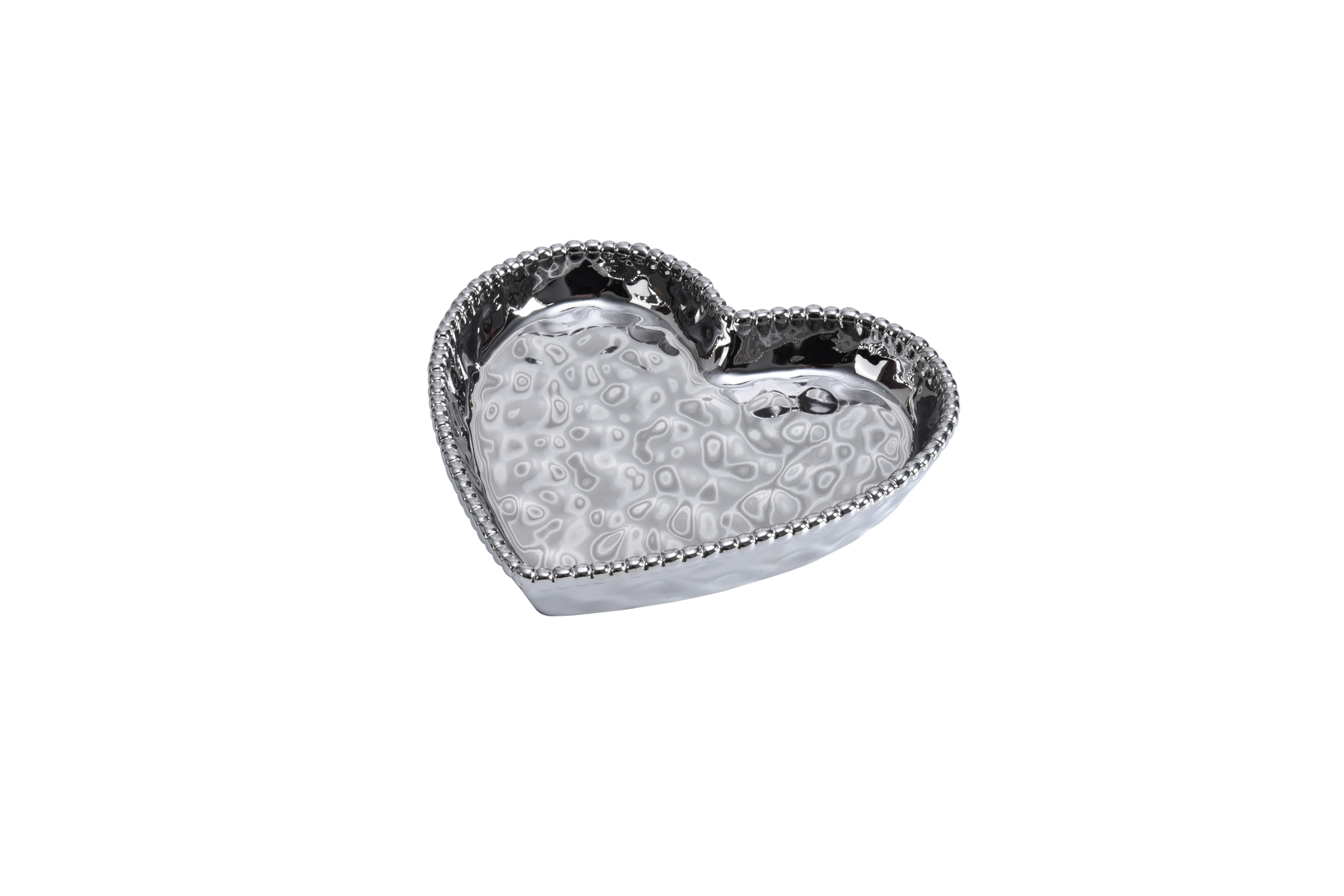 Love Is In The Air Medium Heart Dish, Silver