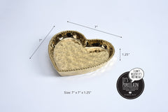 Love Is In The Air Medium Heart Dish, Gold