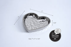 Love Is In The Air Medium Heart Dish, Silver