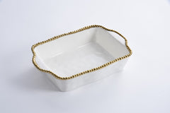 Golden Salerno Rectangular Baking Dish