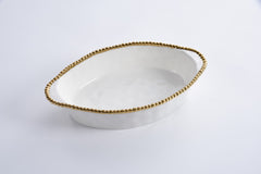 Golden Salerno Oval Baking Dish