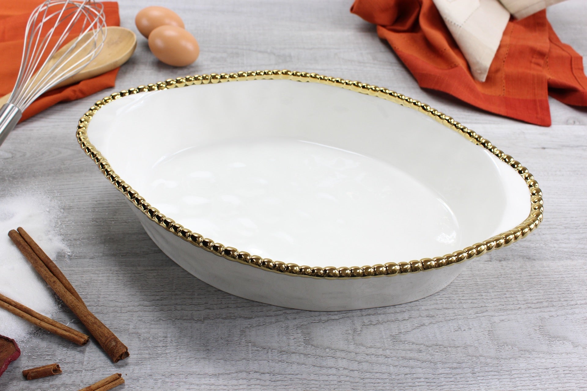 Golden Salerno Oval Baking Dish