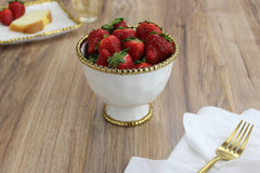 Golden Salerno Small Footed Bowl