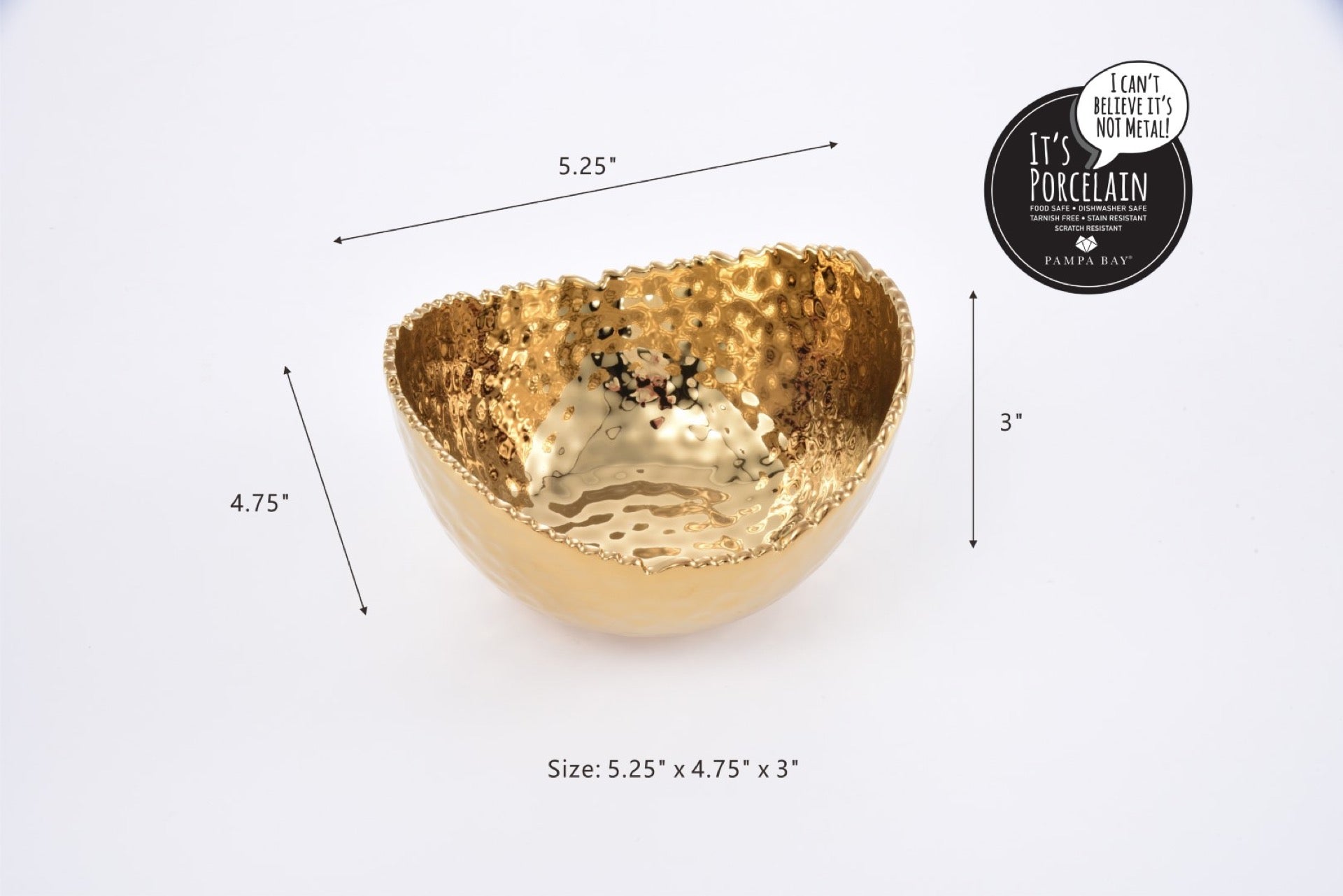 Golden Millennium Small Oval Bowl