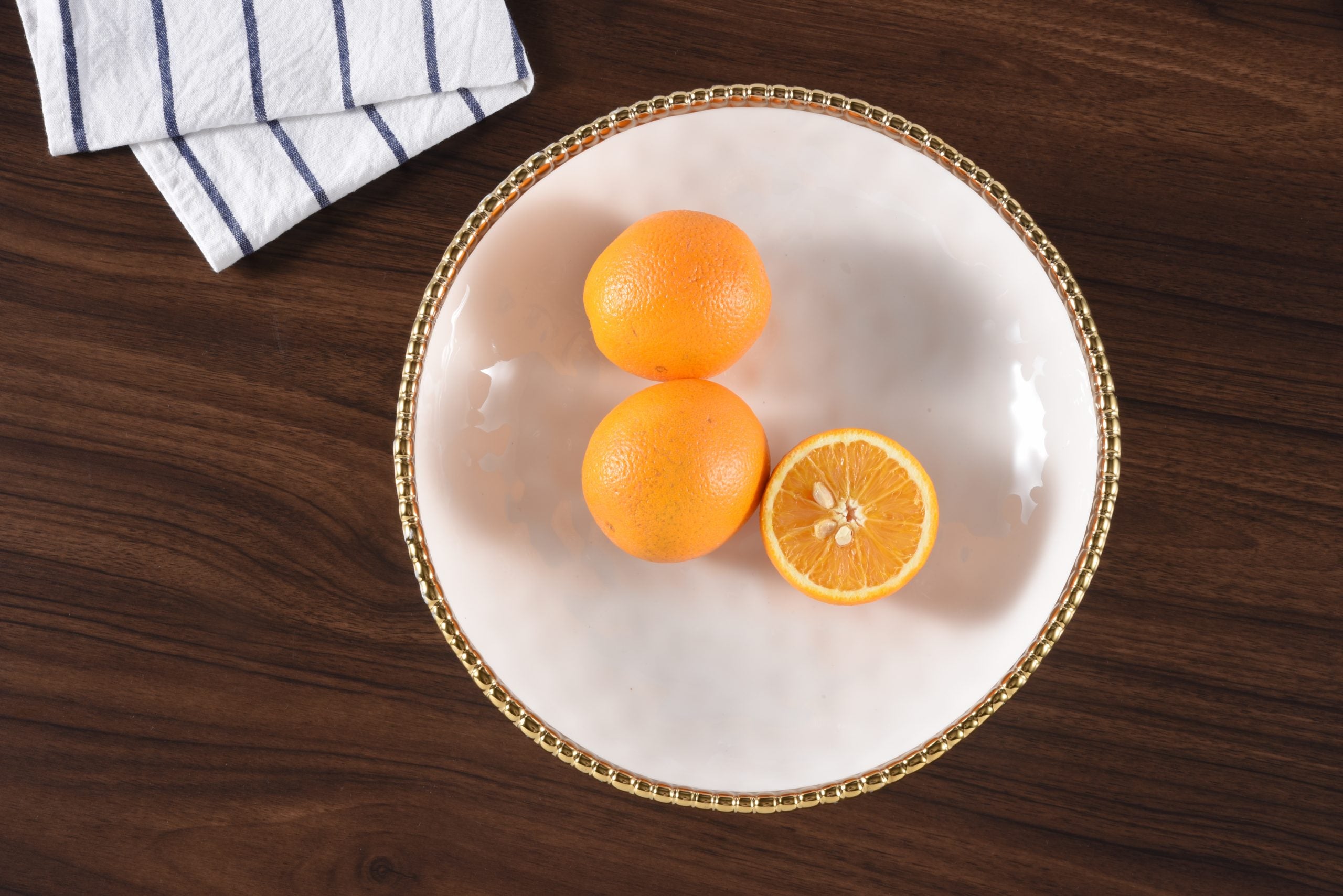 Golden Salerno Footed Bowl