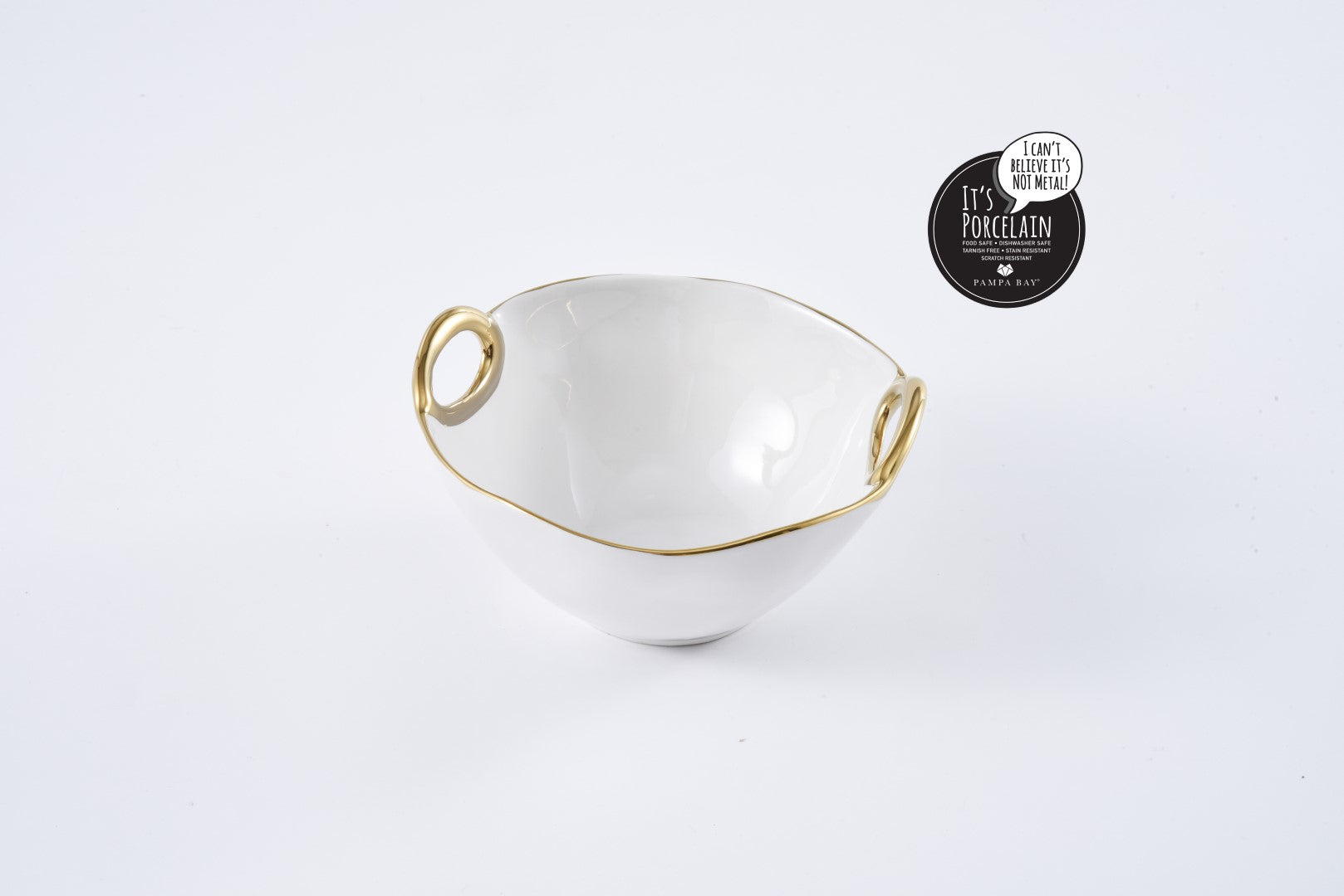 Golden Handles Medium Bowl