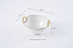Golden Handles Medium Bowl