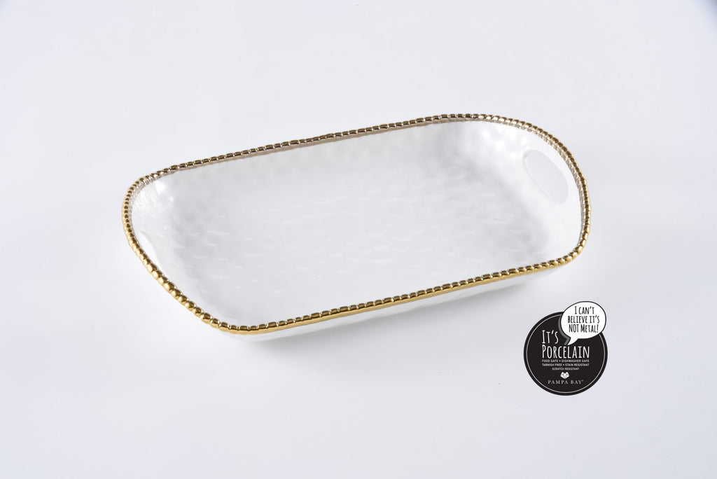 Pampa Bay Golden Salerno Rect. Medium Platter main image 1