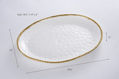 Golden Salerno Oval Platter