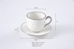 Salerno Espresso Cup & Saucer