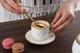Golden Salerno Espresso Cup & Saucer