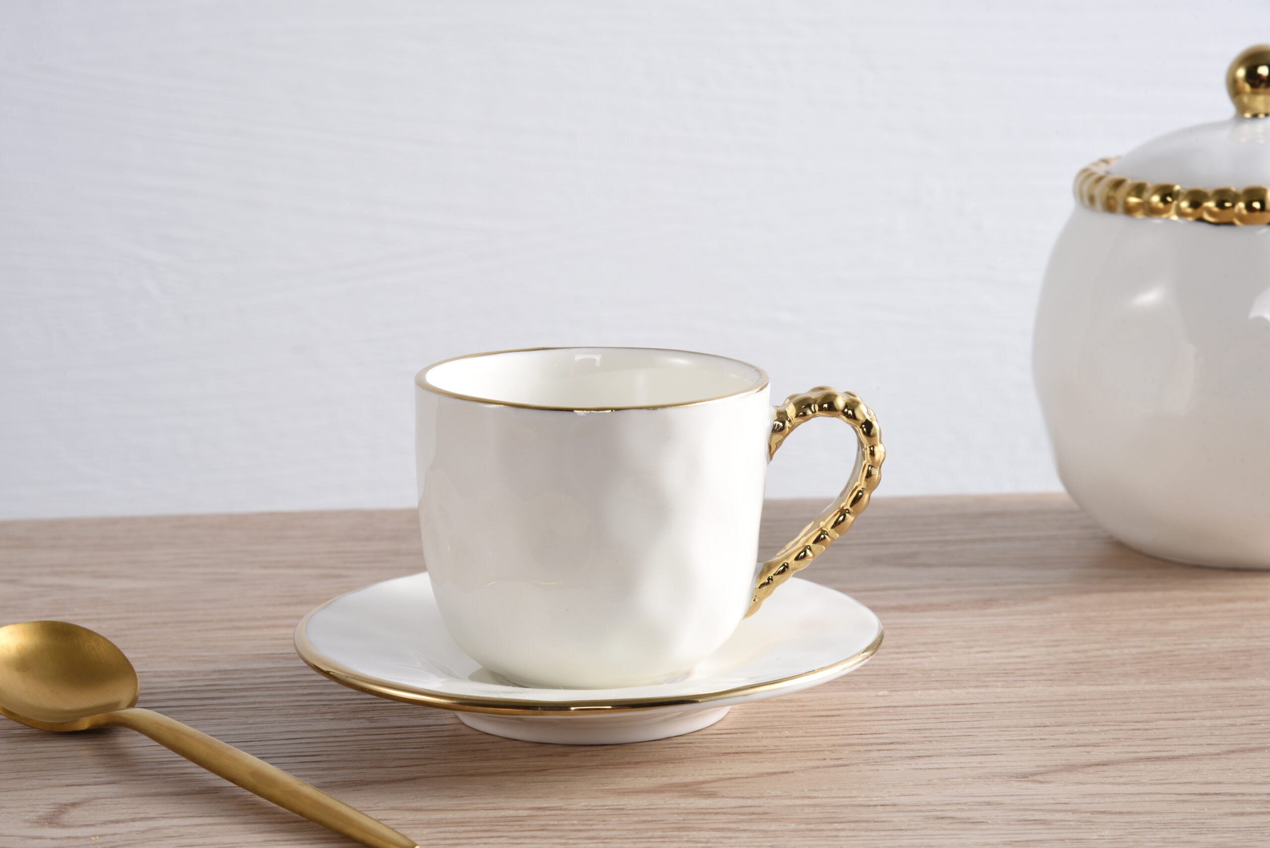 Golden Salerno Espresso Cup & Saucer