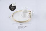 For Coffee Lovers Espresso Cup And Plate