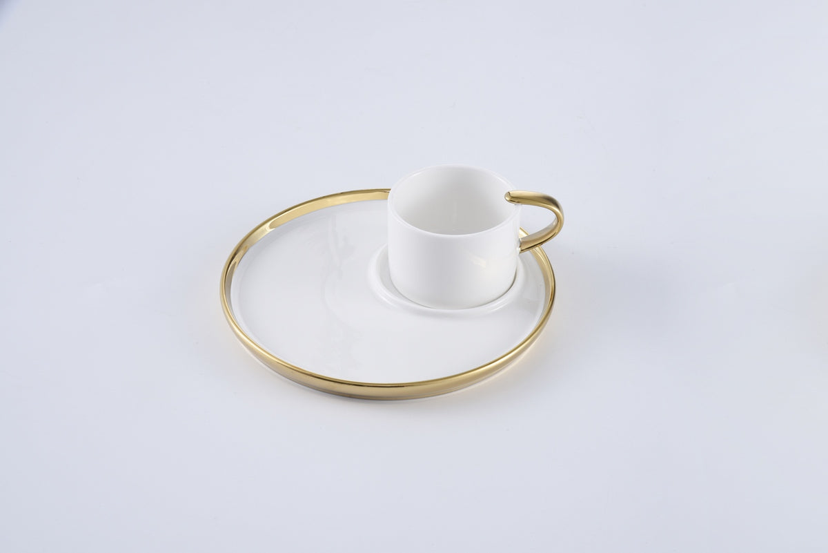 For Coffee Lovers Espresso Cup And Plate